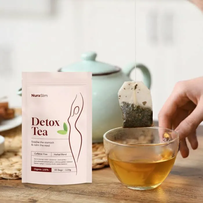 NuraSlim Détox Thé – mélange de 10 plantes naturelles sans caféine pour les ballonnements et le métabolisme